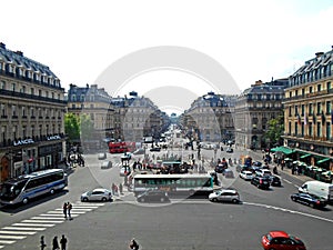 Street view from the Opera Garnier balcony