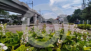 Street view at Panglima Polim street Blom M MRT station
