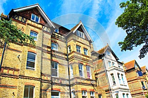 Street view of residential district Folkestone England