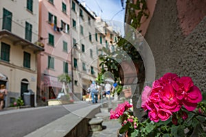 Street View in Riomaggirore Cinque Terre Italy