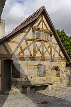 Street view of Rothenburg ob der Tauber.