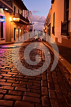 Street view in San Juan, Puerto Rico