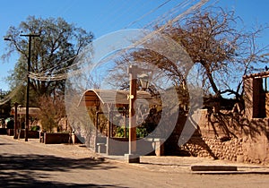 Street view san Pedro de atacama desert chile