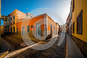 Street view in Santa Maria de Guia town photo
