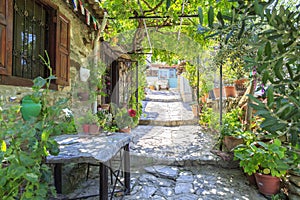 Street view of Sirince village in Izmir providence, Turkey