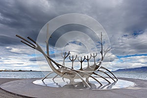 Street view of Solfar, Sun Voyager, Reykjavik, Iceland