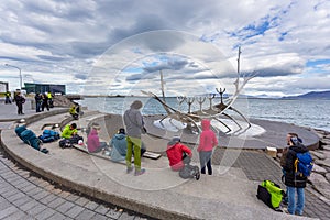 Street view of Solfar, Sun Voyager, Reykjavik, Iceland