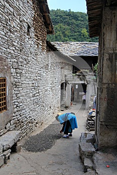 Street view in Tianlong Tunbao town China