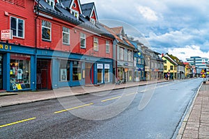 Street view of Tromso, Norway