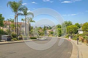 Street viewpoint from a hilltop in Monrovia California photo