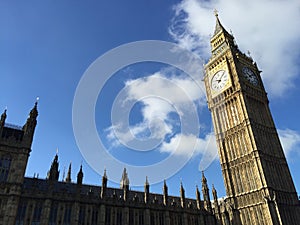 Street views and monuments of London in Great Britain.