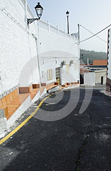 Street in village Alfarero del Arguayo, Tenerife,