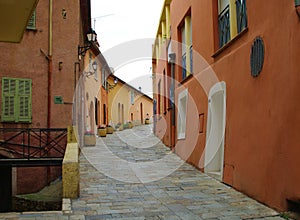 Street of villefranche sur mer