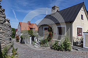 Street in Visby, Gotland, Sweden