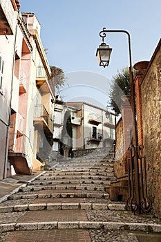 Street with walkway in Cannes