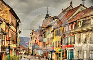 Street in Wasselonne - Bas-Rhin, France