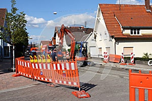 Street work sandweier baden-baden construction