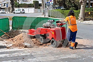 Street work in Torremolinos Spain