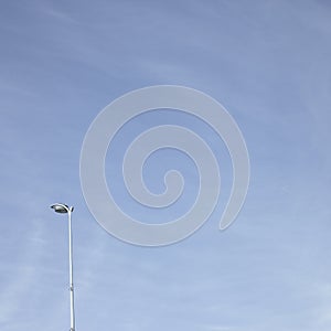 Streetlight in the clouds