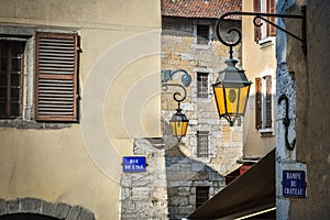 Streets of Annecy, France