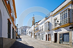 Streets of Arcos de la frontera, pueblos blancos region, Andalusia, Spain, Europe photo