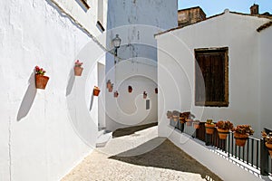 Streets of Arcos de la frontera, pueblos blancos region, Andalusia, Spain, Europe photo