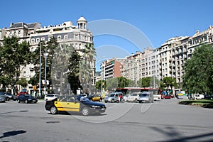 In the streets of Barcelona, Eixample district.