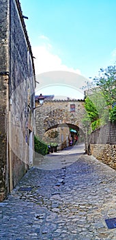 Streets and buildings of Peratallada, municipality of Forallac, Bajo AmpurdÃ¡n photo