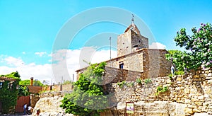 Streets and buildings of Peratallada, municipality of Forallac, Bajo AmpurdÃ¡n photo