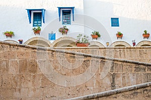 Streets and buildings, Yasmine Hammamet, Tunisia photo
