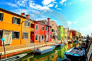 Streets of Burano, Italy