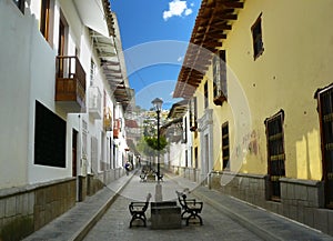 On the streets of Cajamarca.
