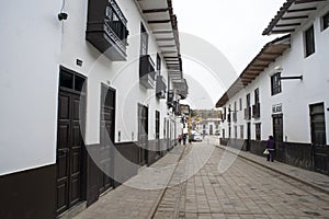 streets of the city of chachapoyas capital of amazons, architecture buildings perpectic