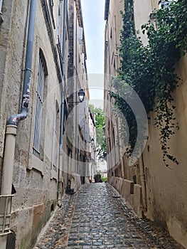 Streets in the city of Montepellier, France.