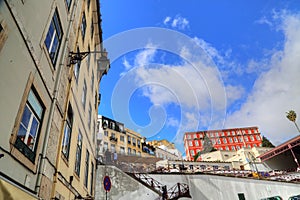 Streets close to Rossio Square, Lisbon