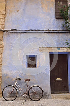 Streets and corners of the medieval village of Valderrobres, Man photo