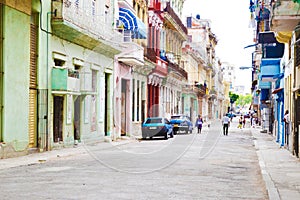 The streets of Havana. Cuba - architecture of the old town