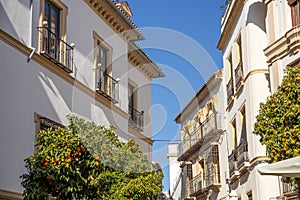 Streets and houses of Cordoba, Spain