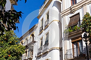 Streets and houses of Cordoba, Spain