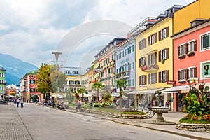 In the streets of Lienz in Austria