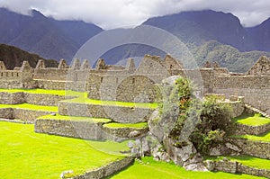 On the streets of Machu Picchu.