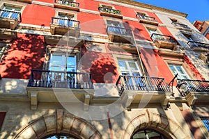 Streets of Madrid in Historic part of the City