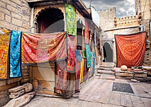 Streets market in India