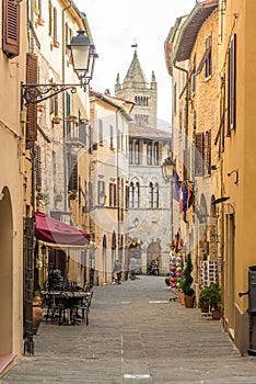 In the streets of Massa Marittima in Italy