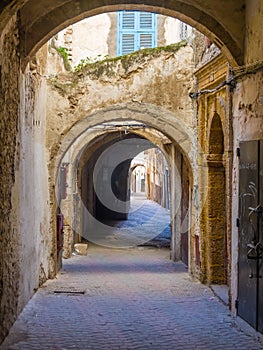 Streets of the medieval medina in Safi