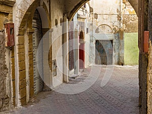 Streets of the medieval medina in Safi