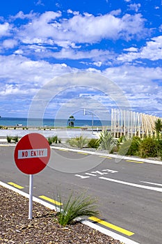 Streets of Napier in New Zealand