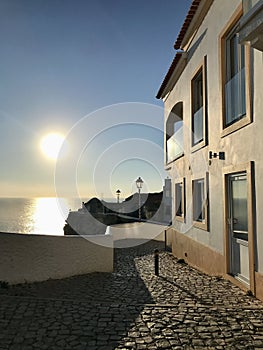 In the streets of Nazare, Portugal