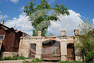 The streets of the old city of Troitsk in Russia.