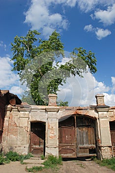 The streets of the old city of Troitsk in Russia.